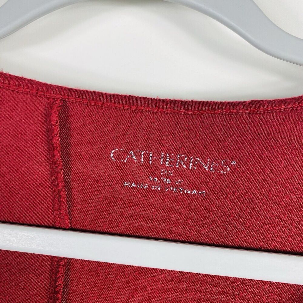 Catherines Plus Size 0X 14 16 Mesh Overlay Top Re… - image 3